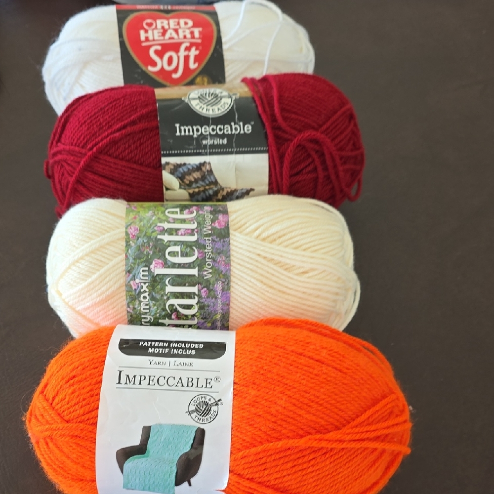 Red Heart Soft and Impeccable Yarn Bundle
